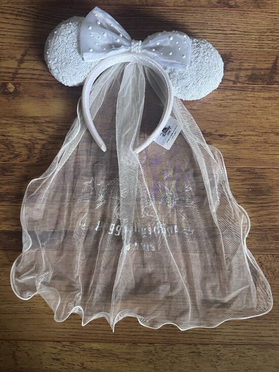 Disney Accessories - BRAND NEW Disney Cinderella Bridal Ears with Veil